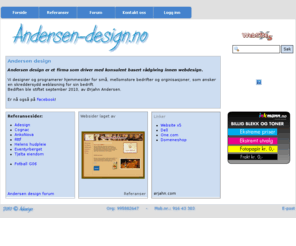 andersen-design.no: Andersen design
Andersen design veileder og designer nettsider for små og mellom store bedrifter og foreninger.