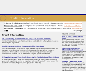 freecreditinformation.info: Credit Information - Credit
Articles and information on Credit from Credit Information
