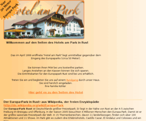 hotel-am-park.eu: ► Hotel am Park beim Europa-park Rust | ☼  Europa-park Hotels Rust | Start
Hotel am Park in Rust am Europa-park, Bilder Hotel Zimmer Anfahrt Buchung Kontakt