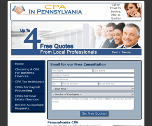 cpainpennsylvania.com: Pennsylvania CPA
His qualifications and services are much greater in scope and expanse than an ordinary book keeper or accounting professional’s.