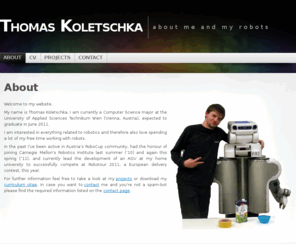 programming-robots.com: Thomas Koletschka « about me and my robots
about me and my robots
