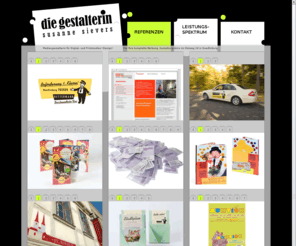 die-gestalterin.info: °die gestalterin Susanne Sievers | Referenzen |
Gestaltungsbüro in Quedlinburg: Logo und Corporate Design, Konzeption, Werbemedien: Flyer, Geschäftspapiere, Visitenkarten, Plakate, Anzeigen, Außenwerbung, Fahrzeugbeklebung