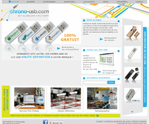 chrono-usb.net: chrono-usb.com : Spécialiste de la duplication chrono sur clés USB
Spécialiste de la duplication chrono sur clés USB, nous personnalisons vos supports usb grâce à 3 technologies d'impressions et en un temps record