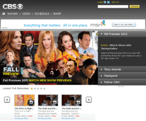 cbscommercials.com: CBS TV Network Primetime, Daytime, Late Night and Classic Television Shows
Watch CBS television online.  Find CBS primetime, daytime, late night, and classic tv episodes, videos, and information.
