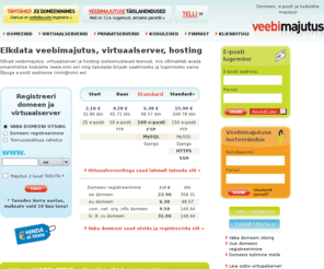 ee-data.com: Virtuaalserver, domeen, hosting | Elkdata veebimajutus
Kvaliteetne virtuaalserver kogemustega partnerilt. Mugav domeenide registreerimine.