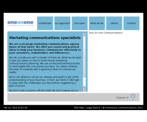 oooc.co.uk: oneonone communications  advertising, design, PR and new media :
One on One Communication is based in Norwich, Norfolk providing quality and cost-effective marketing solutions.