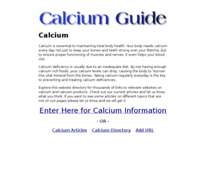 yourcalciumguide.info: Calcium - All about Calcium
Your online guide to calcium and how it helps you.