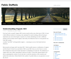 ziptation.com: Fabio DeMelo | Fabio DeMelo | Another web lover!
Fabio DeMelo Blog, Resume, Bios