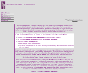 bpisolutions.com: Business Partners International
An experience executive coaching & organization development consulting firm partnering with you to futurize your business affordably.