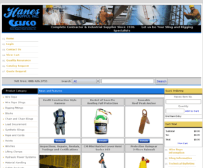 hanessupply.com: Hanes Supply Contractor and Industrial Supplier - Home
Complete Contractor and Industrial Supplier. Manufacturer of wire rope slings, synthetic slings, nylon slings, web slings, SlingMax slings and chain slings.