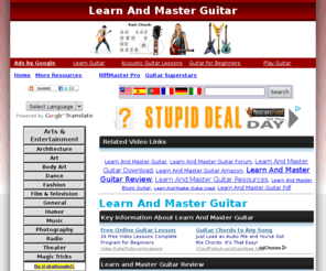 learnandmastertheguitar.org: Learn And Master Guitar Videos About Learn And Master Guitar  - Watch Free Learn And Master Guitar Videos
Do U skaDoogle? - The most powerful Multi-Lingual Tools on the Net. Get yours FREE!