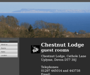 chestnut-lodge.info: B&B Axminster Lyme Regis Near River Cottage Jurassic coast Devon
AONB, peaceful coutryside, seaview,