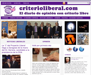 criterioliberal.es: Diario digital Criterio Liberal. Noticias e información de actualidad y opinión libre.
Centro de Noticias Liberales. Diario digital español de actualidad y opinión libre. Política, Opinión, Economía y Empresa, Ciencia Cultura e Historia, Sociedad y Justicia.