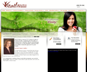 vitalhealthandfitness.com: Welcome to Vital Health & Fitness in Coeur d' Alene, ID!
Acupuncture, Nutrition, Fitness and Lifestyle Coach Dr. Holly Carling brings her experience in natural healing to Coeur d' Alene, ID.