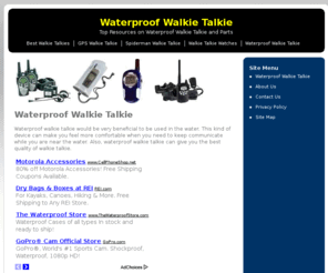 waterproofwalkietalkie.net: Waterproof Walkie Talkie
Choose the best deals on waterproof walkie talkie, walkie talkie watches, Spiderman walkie talkie, GPS walkie talkie, best walkie talkies in the market today.