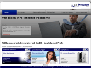 za-internet.de: Internet-Provider für Virenschutz, Webhosting, Domainservice, Security, Online-Shops, Housing
za-internet bietet professionelle Services für Internet-Zugänge, Webhosting, Domainservice, Online-Shops, Housing, Colocation, Dedicated Housing, Security-Gateways, Firewalls, Mailservice, Freemail, Virenschutz, Serviceüberwachung, Consulting, Webdesign, VPN Verschlüsselung und Resellerangebote.