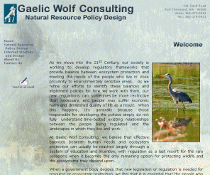 gaelwolf.com: Gaelic Wolf Consulting - Natural Resource Policy Design
Gaelic Wolf Consulting is an innovative natural resource policy design firm located in Port Townsend, Washington