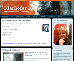 klarhoefer-kunst.de: Klarhöfer - Kunst
Christel Klarhöfer - Ihre Kunstgeschichte