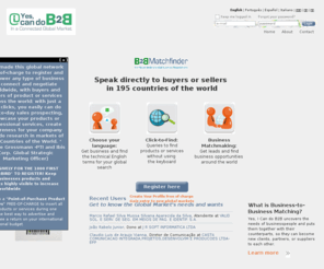 lulab2b.com: Yes, I Can do B2B | In a Connected Global Market 
	- Home
Yes, I Can do B2B uncovers the needs of businesspeople and puts them together with their counterparts, so they can become new clients, partners, or suppliers to each other.