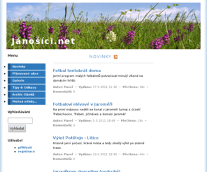janosici.net: Jánošíci.net - Novinky
....pro nás a bandu kamarádů
