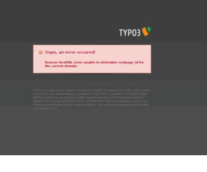 lilio.org: TYPO3 Error
