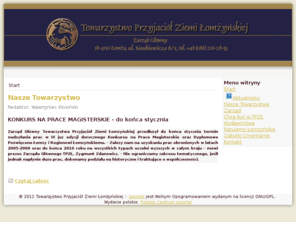 lomzyniacy.org: Towarzystwo Przyjaciół Ziemi Łomżyńskiej - Start
Joomla - portal dynamiczny i system zarządzania treścią