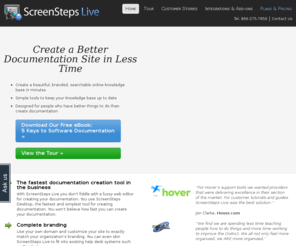 screenstepslive.com: Create an Online Documentation Site in Minutes | ScreenSteps Live
