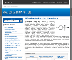 stratechem.com: Fine Industrial Chemicals,Methanesulfonic Anhydride,Methyl Benzene Sulfonate Manufacturers
Fine Industrial Chemicals manufacturers,exporters of Methanesulfonic Anhydride, Fine Industrial Chemicals suppliers, Methyl Benzene Sulfonate from india, online Methanesulfonic Anhydride, Fine Industrial Chemicals wholesaler, indian Methyl Benzene Sulfonate manufacturer, Methanesulfonic Anhydride Manufacturing, Fine Industrial Chemicals companies in india