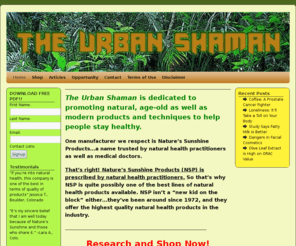 theurbanshaman.net: THE URBAN SHAMAN
 The Urban Shaman -  