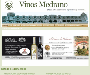 vinosmedrano.com: Vinos MedranoSL: comercialización y distribución de vinos propios; cervezas nacionales y de importación, aceites, refrescos- Aretxa, Ongarri, Medrano, Heldua - Vinos Medrano SL: comercialización y distribución de vinos propios; cervezas nacionales y de importación, aceites, refrescos- Aretxa, Ongarri, Medrano, Heldua
Vinos Medrano SL: comercialización y distribución de vinos propios; cervezas nacionales y de importación, aceites, refrescos- Aretxa, Ongarri, Medrano, Heldua