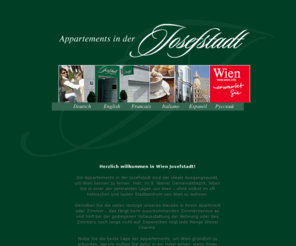 appartements-josefstadt.at: Apartments in der Josefstadt - Appartments, Pensionen, Wohnung
Exklusive Unterkunft für den privaten Städte-Trip, Messe oder Seminar. Ihr Appartement / Apartment liegt zentrumsnah im Herzen von Wien. Buchen Sie jetzt Ihren Wunschtermin.