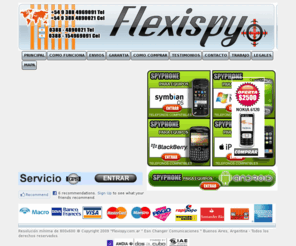 flexispy.com.ar: Flexispy Spyphone Software Espia Celular GSM software para espionaje profesional de celulares , GSM 850/1900/1800/900 MHZ
Flexispy Celular Espia GSM 850 1900 900 1800