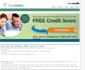 loanimpower.com: TrueCredit - 3-Bureau Credit Report & Credit Score - By TransUnion
To view your personal credit report and credit score, visit TrueCredit. We have the resources and tools you need to understand and manage your credit report scores.