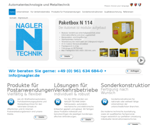 nagler.de: Automatentechnologie | Metalltechnik | Nagler Technik
Nagler GmbH aus Weiden ist Ihr professioneller Ansprechpartner in allen Bereichen Automatentechnologie und Metalltechnik