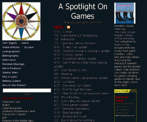 spotlightongames.com:  A Spotlight on Games - All about board games since 1997
