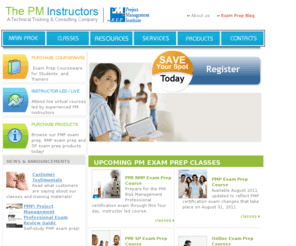 thepm-instructors.com: The BEST Place for PMP Exam Prep, PMI-RMP Exam Prep, PMI-SP Exam Prep and CAPM Exam Prep Training Classes
The PM Instructors is an REP that specializes in pmp exam prep, rmp exam prep and sp exam prep by providing courseware and training classes to help students to pass PMI certification exams. 