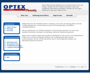 optex-deutschland.de: willkommen bei optex
Optex! - Bewegungsmelder und Lichtschranken, Indoor und Outdoor.