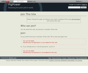 pigpower.org: Join This Site - PigPower
