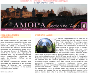 amopaude.net: AMOPA 11 Section de l'Aude
Actualités et programmes de la section AMOPA de l' Aude 11