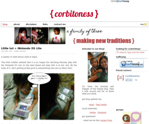 corbitoness.com: { corbitoness } — a family of three, making new traditions
