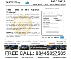 farotaxis.org: Faro Taxis
Taxis at Faro airport in the Algarve Portugal
