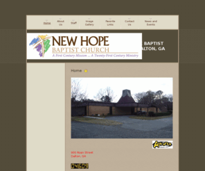 newhopebaptistdalton.com: New Hope Baptist Church Dalton, GA - Home
