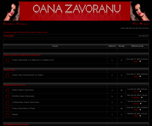 oanazavoranu.info: Oana Zavoranu - Forum • Prima pagină
