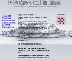 petesgamesaff.com: PGH-4 -pelin kotisivut
Sivut ovat PGH-4 -pelin kotisivut, joilla mahdollisuus myös pelin tilaamiseen