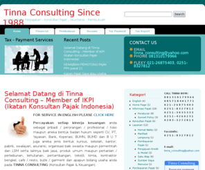 tinnaconsulting.com: Tinna Consulting | Aneka Kinerja Perpajakan - Akuntansi - Pembukuan - Konsultan Pajak Indonesia - Konsultan Pajak Terdaftar
Percayakan segala macam urusan perpajakan, konsultan pajak, akuntansi, pembukuan, administrasi anda pada Tinna Consulting! Konsultan Pajak Indonesia Terdaftar.