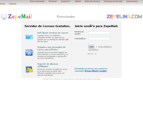 zepemail.com: zepemail - Zona de Usuarios Login
