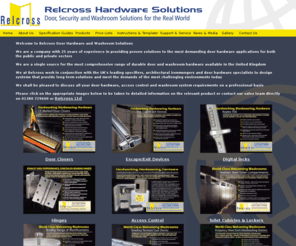 relcross.biz: Relcross door security washroom hardware call 01380 729 600
