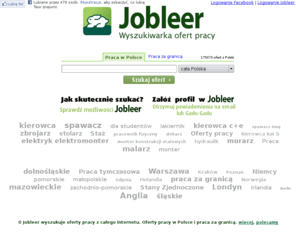 jobleer.pl: Oferty pracy - praca za granicą - Jobleer
Praca za granicą i praca w Polsce. Oferty pracy w każdym zawodzie!