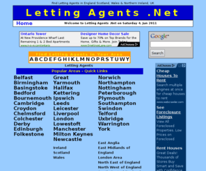 lettingagent.net: Letting Agents in England Scotland Wales UK Ireland
Comprehensive directory to Find Letting Agents in London, Greater London, South Central, South West, South East, West Midlands, East Midlands, East Anglia, North East, North West of England, as well as Scotland, Wales, Northern Ireland in the UK