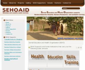 sehoaid.org: Somali Educaiton and Health Organization (SEHO)
Somali Educaiton and Health Organization (SEHO)
SEHO supports health, education, agricultural, water and sanitation services in Bardera Baardheere, Gedo region's district and Southern Gedo in general.